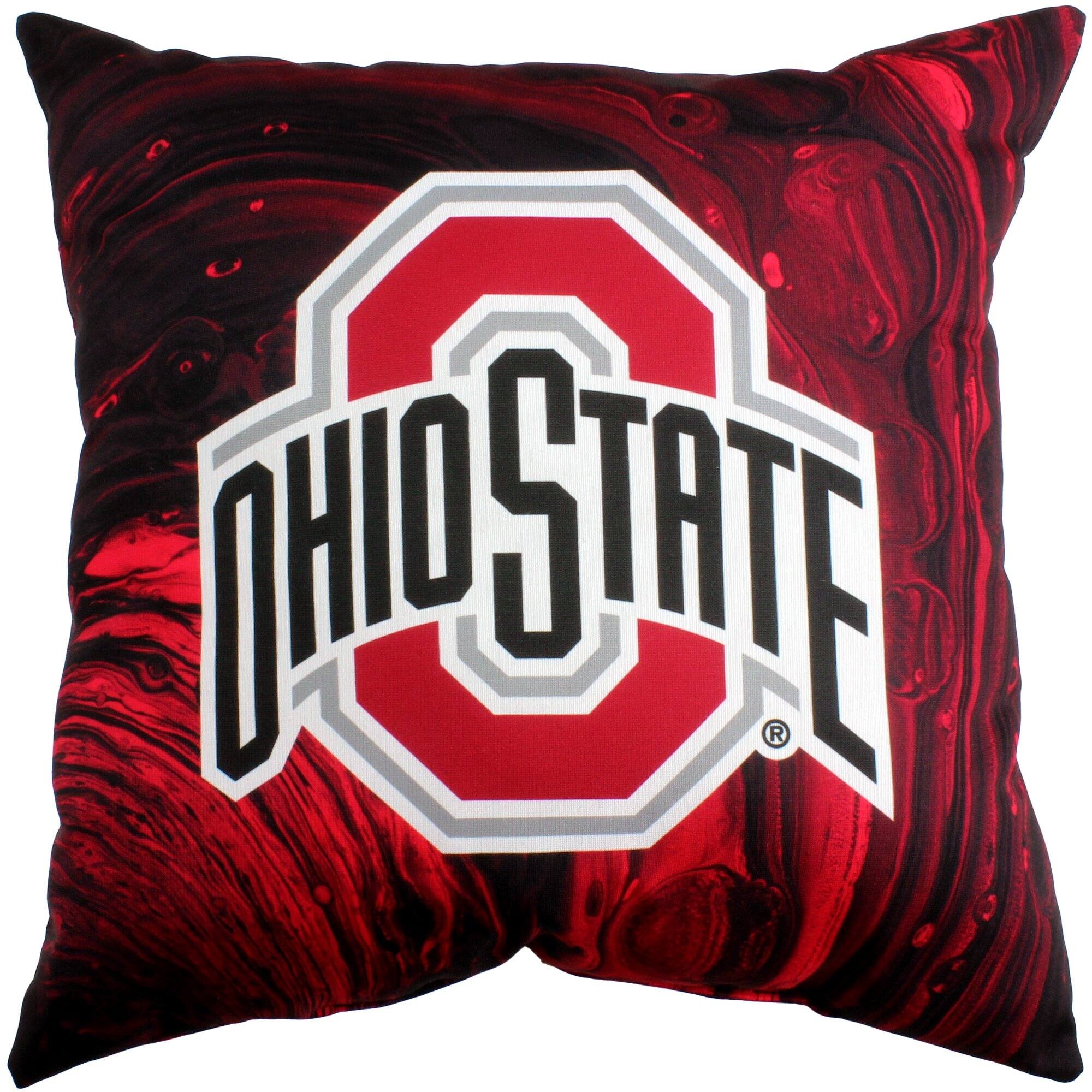 Ohio State Buckeyes 2 Sided 16" Decorative Pillow, Made in the USA